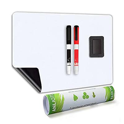 1Pcs 24 x 17 Right Angle Magnetic White Board Contact Paper, White