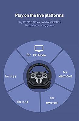  PXN PC Steering Wheel, V9 Universal Usb Car Sim 270/900 Degree  Race Steering Wheel with 3-Pedals and Shifter Bundle for PC, Xbox One, Xbox  Series X/S, PS4, PS3, Switch (Black) 