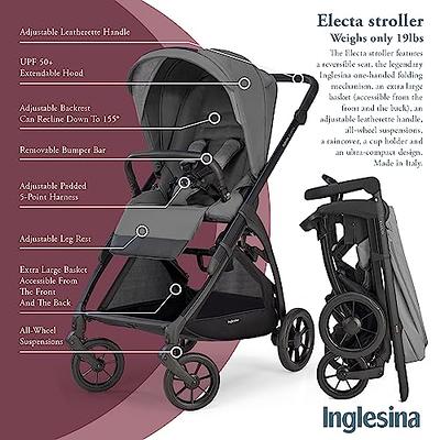 Inglesina Quid Baby Stroller - Lightweight at 13 lbs, Travel-Friendly,  Ultra-Compact & Folding - Fits in Airplane Cabin & Overhead - for Toddlers  from 3 Months to 50 lbs - Large Canopy, Onyx Black : Baby 