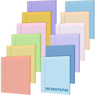 Ctosree 8 Pads 8.5 x 11 Quad Legal Pads Colored Graph Paper 4