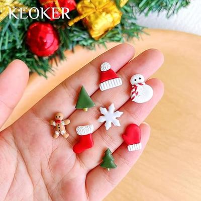 Keoker Mini Christmas Polymer Clay Cutters - Mini Holiday Clay