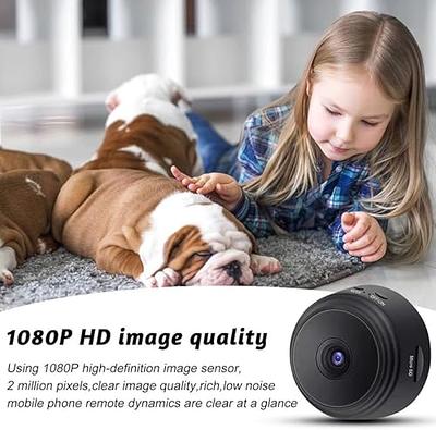 Mini Hidden Spy Cameras 1080p Full Hd Wifi Tiny Portable Wireless Secret  Camera With Motion Detection Night Vision For Indoor / Outdoor (black)