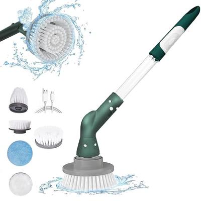 Bell + Howell Scrubtastic 39 in. Multi-Purpose Surface Rechargeable Power  Scrubber Cleaner Scrub Brush with 3 Brush Heads 8048 - The Home Depot