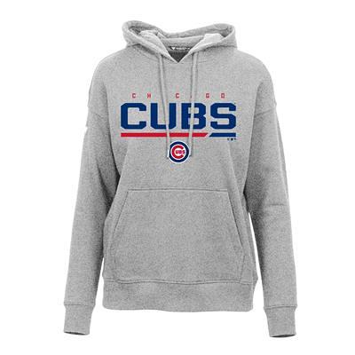 Chicago Cubs Antigua Women's Axe Bunker Tri-Blend Pullover