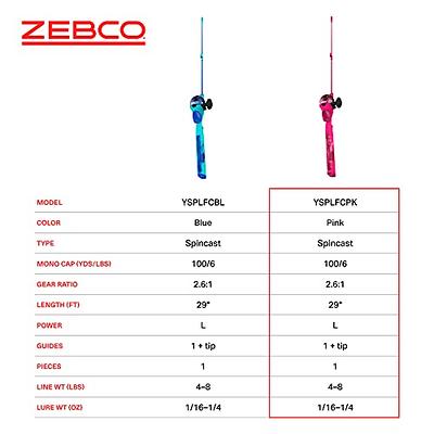 Zebco Adventure Compact Spincast Combo, 30-in