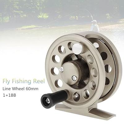 OriGlam Fly Fishing Reel Fishing Wheel, Fly Ice Fishing Reel