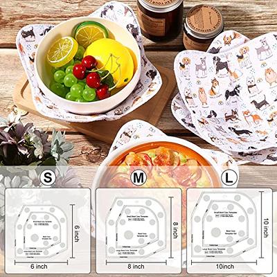 Bowl Cozy Template DIY Bowl Template Cutting Ruler Sewing Accessories  Patchwork Ruler DIY Craft Stencil Bowl Pattern Template