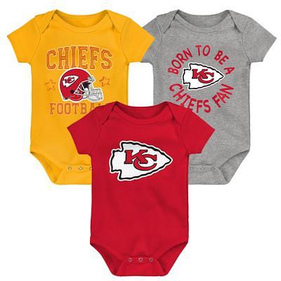 NFL Kansas City Chiefs Baby Girls Long Sleeve Bodysuit Set, 2-Pack 