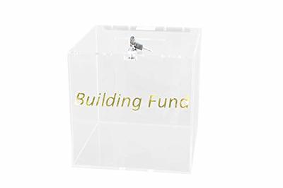 FixtureDisplays® Clear Plexiglass Large Floor Standing Tithing Box Offering  Box Ballot Box Church Donation Box 14301 - Yahoo Shopping