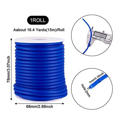 1Roll Hollow Pipe Tubuing Rubber Cords 2mm 3mm 4mm Solid Rubber Tube Cord  for jewelry making DIY bracelet necklace accessories