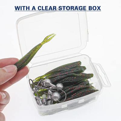 Fishing Lures Kit 17Pcs Soft Single Hook Fishing Lures For