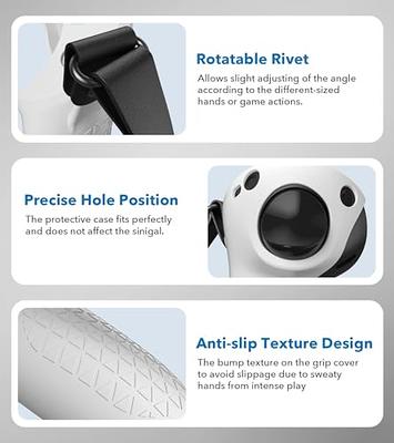 YRXVW Controller Grips Cover for Meta/Oculus Quest Pro, Silicone Hand Touch  Grips Unibody Design with Adjustable Knuckle Strap Compatible with Quest  Pro Accessories (White) - Yahoo Shopping