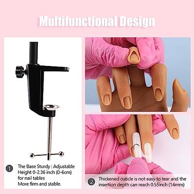 Nail Training Practice Hand for Acrylic Nails, Fake Hand Manicure Practice  Tool Nails Practice, Flexible Bendable