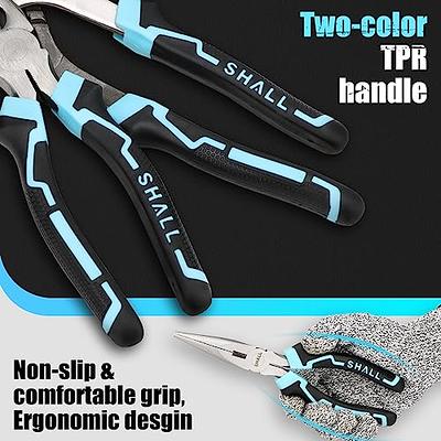 WorkPro 7-Piece Pliers Set (8 Groove Joint Pliers, 6 Long Nose, 6 Slip Joint