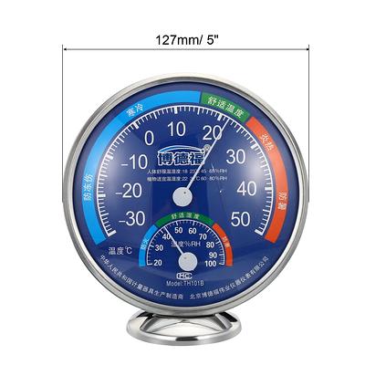 9.125 Plainview Indoor and Outdoor Thermometer with Hygrometer