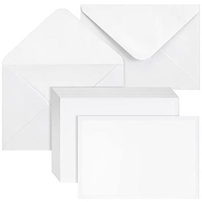 100 Pack Blank Invitation Cards with Envelopes, Cardstock Paper for  Weddings, Birthday Party, Baby Shower, DIY (5x7 In) - Yahoo Shopping