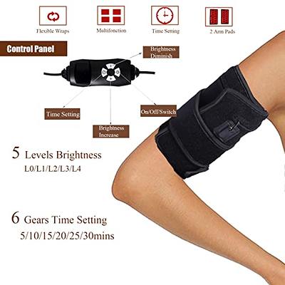 Dialudon Red Light Therapy Belt Infrared Light Therapy Device for Body Pain  Relief Adjustable Wearable Light Therapy Wrap for Waist Knee Back Joint