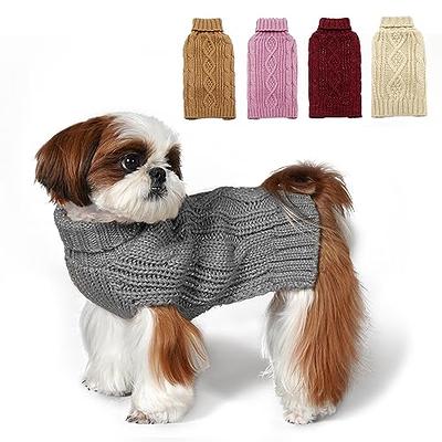 Medium Dog Pullover, Knitted Dog Sweater