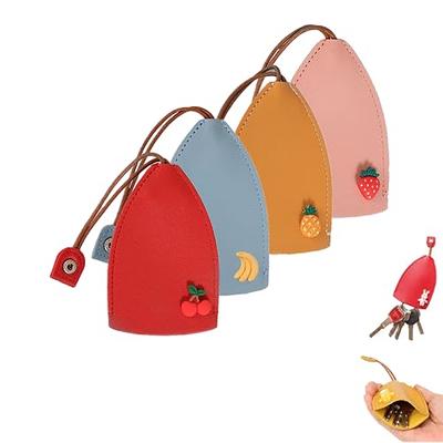 ZeWooPie 5Pcs Key Bag, Creative Pull-Out Design PU Leather