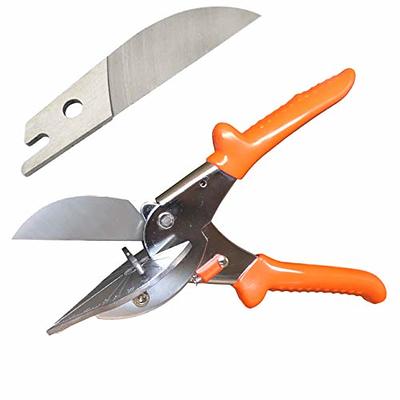 O'Shine Miter Shears for Angular Cutting Molding Crafting,Shoe Molding Cutter Tool,45-135 Degree Multi Angle Trim Cutter Hand Tool for Soft Wood PVC