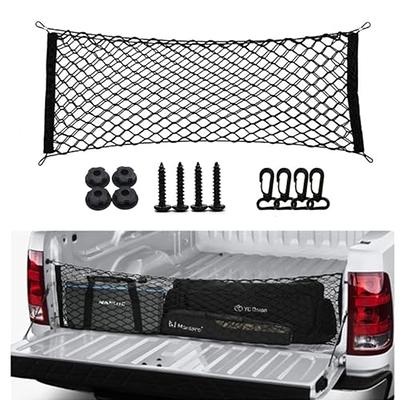 2 Pack Small Cargo Net, Pocket Storage Mesh Net, Elastic Automotive Cargo  Net Storage Pouch with 8 Mounting Screws and Hooks for Car Trunk Net, RV