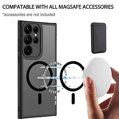 Étui de protection d'objectif d'appareil photo, support pour chargeur sans  fil Magsafe, accessoire de couverture pour Samsung Galaxy S23 Ultra S22