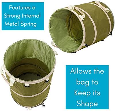 Birdrock Home 30 gal. Green Collapsible Lawn and Leaf Camping Waste Bag