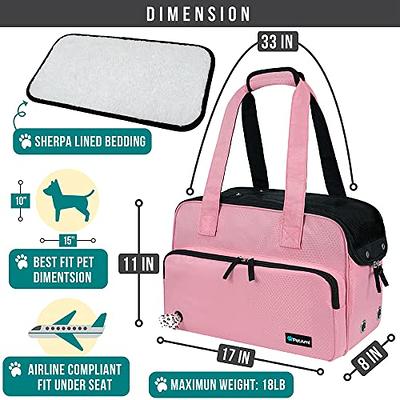 PetAmi Airline Approved Pet Carrier for Cat, Soft Sided Dog Carrier for  Small Dog, Cat Travel Supplies Accessories Indoor Cats, Ventilated Pet  Carrying Bag Medium Kitten Puppy, Large Heather White Red 