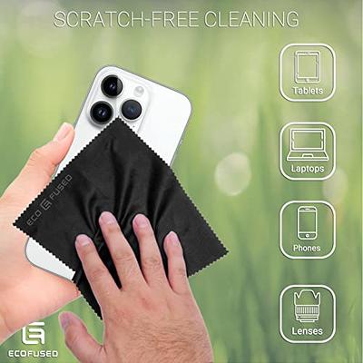 Eco-Fused Microfiber Cleaning Cloth - 6 x 7 Black/Grey Microfiber Cloth  with White Cleaning Cloth - 12 Pack Microfiber Cleaning Cloth for Glasses &  Camera Lens - Yahoo Shopping