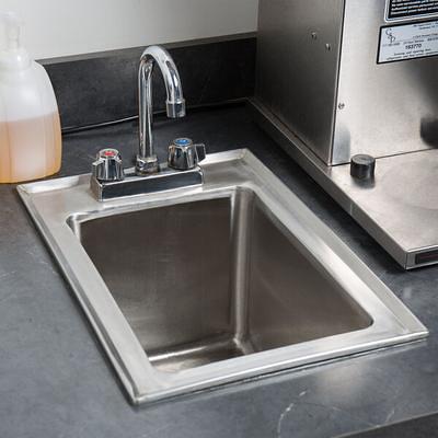 Regency 9 x 9 x 5 18-Gauge Stainless Steel One Compartment Drop-In Sink