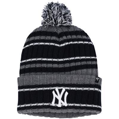 47 Natural New York Yankees Home Patch Cuffed Knit Hat with Pom