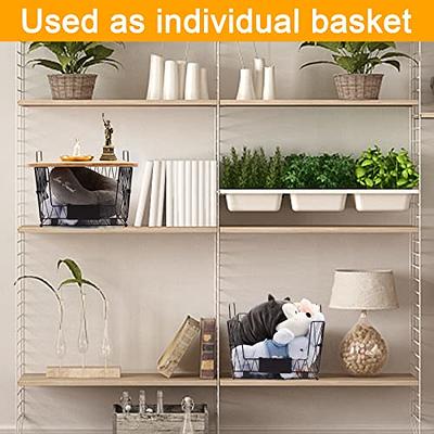 4 Pack Large Metal Wire Storage Baskets Kitchen Pantry Organizer Countertop