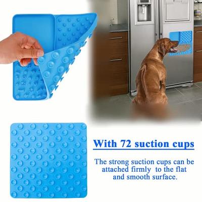 Lesipee Licking Mat for Dogs & Cats 2 Pack, Slow Feeder Lick Pat, Anxiety  Relief Dog Toys Feeding Mat for Butter Yogurt Peanut, Pets Supplies Bathing  Grooming Training Calming Mat (Blue&Green) 