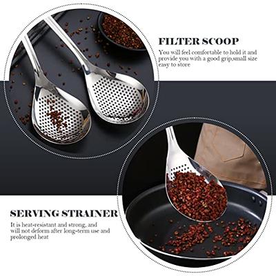 Large Filter Soup Spoon Long Handle Strainer Colander Stainless Steel  Deep-Fried Food Mesh Skimmer Shovel Scoop Kitchen Tools