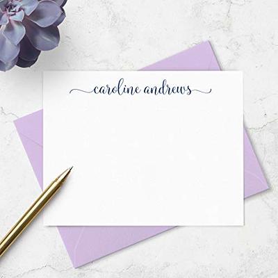 Personalized Stationery Set for Women, Note Cards With Envelopes