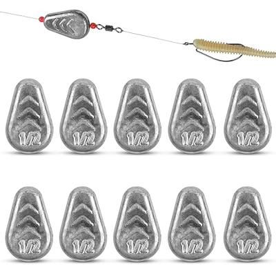  No Roll Sinker Fishing Weights,Flat Inline Sinkers Weights No  Snag Slip Sinkers Saltwater Surf Fishing Weights Gear Tackle for Catfish Rig  : Sports & Outdoors