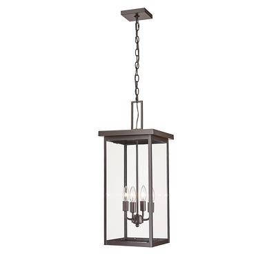 Progress Lighting Onion Lantern Collection 4-Light Textured Black Clear  Beveled Glass Traditional Outdoor Post Lantern Light P5401-31 - The Home  Depot