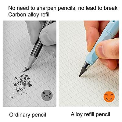 50 Pcs Office Everlasting Pencil Eternal Alloy Pen Inkless Pen