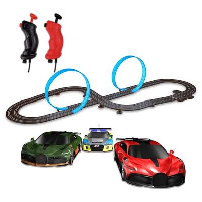 Fast & Furious: Ultimate Speed Raceway Slot Car Set- Officially Licensed,  71.7 x 36.6 Racetrack Layout, Two 1:43 Replica Cars, Two Player Race