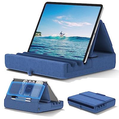 KDD Tablet Pillow Holder, Foldable iPad Stand for Lap, Bed and Desk -Tablet  Soft Pad Dock