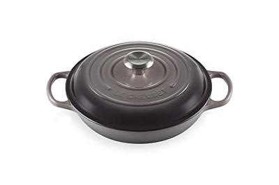 Le Creuset Signature 5 Qt Braiser - Oyster Grey