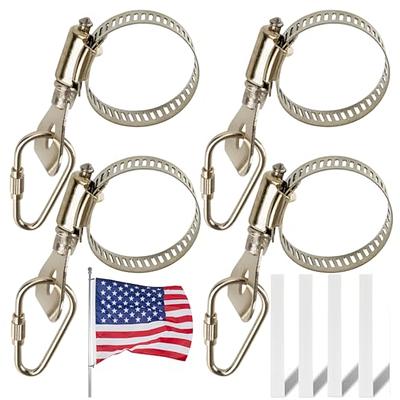Stainless Steel Flag Clips, Telescoping Flagpoles