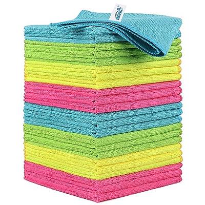 AIDEA Microfiber Cleaning Cloths-24Pack, Soft Highly Absorbent Microfiber  Towels, Lint Free Streak Free Microfiber Rags, Cleaning Cloth for House