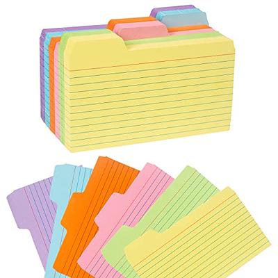 Find It 4x6 Tabbed Index Cards, Assorted Colors, 48 Pack - FT07218