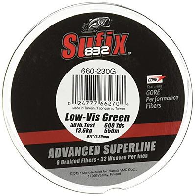 Sufix 832 Advanced Superline Braided 80 lb. Neon Lime - 600 Yds