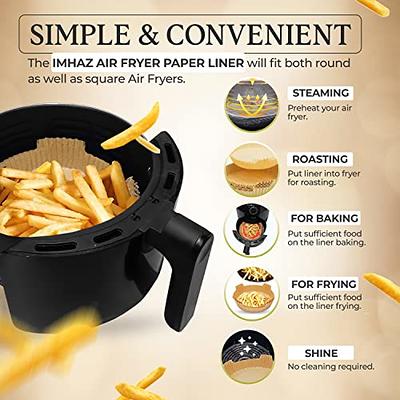 Air Fryer Disposable Paper Liner, Instant Pot & Air Fryer Accessories.Air Fryer Round Parchment Paper for Baking, Cooking, Roasting. Oil
