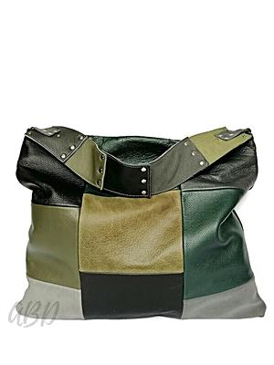 Green Leather Hobo Bag - Slouchy Leather Purse For Women