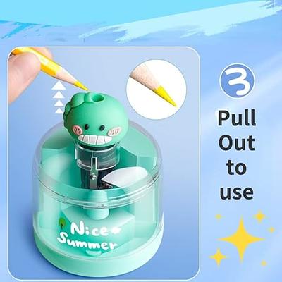 Electric Pencil Sharpener - Cute Design Pencil Sharpener For Colored  Pencils(6-8.5mm), Blade To Fast Sharpen, Kawaii Adorable For Pupil  Students/prima