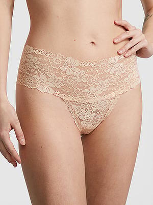 Wink Lace-Trim Cheeky Panty - PINK