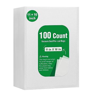 Syntus 100 Count Vacuum Sealer Bags Gallon 11 x 16 inch for Seal a